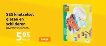Action Ses knutselset gieten en schilderen aanbieding