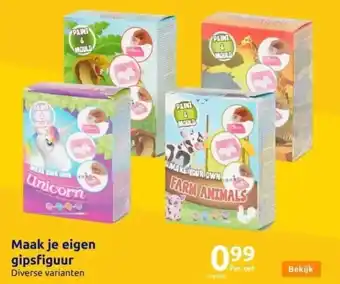 Action Maak je eigen gipsfiguur aanbieding