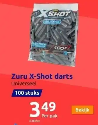 Action Zuru x-shot darts aanbieding