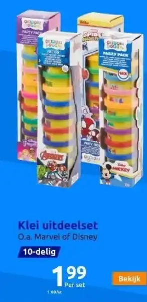 Action Klei uitdeelset aanbieding