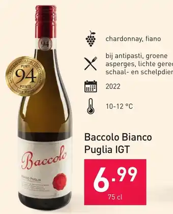 ALDI Baccolo Bianco Puglia IGT 75cl aanbieding