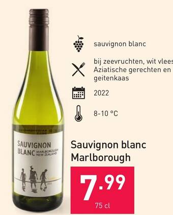 ALDI Sauvignon blanc Marlborough 75cl aanbieding