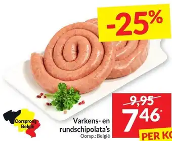 Intermarché Varkens- en rundschipolata's aanbieding