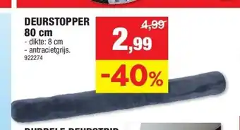 Hubo Deurstopper 80 cm aanbieding