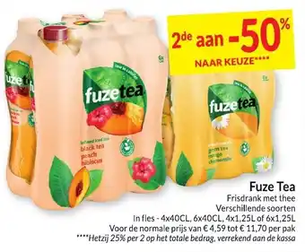 Intermarché Fuze Tea Frisdrank met thee aanbieding