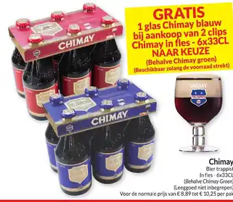 Intermarché Chimay Bier trappist In fles - 6x33CL aanbieding