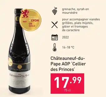 Châteauneuf-du-Pape AOP Cellier des Princes 75cl