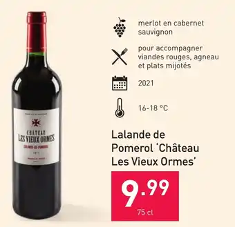 Lalande de Pomerol Château Les Vieux Ormes 75cl