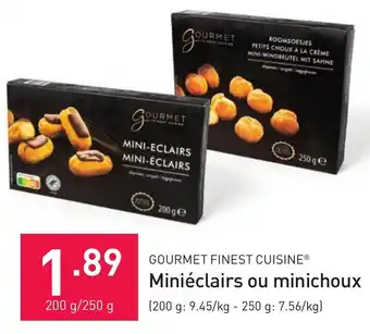 ALDI GOURMET FINEST CUISINE Miniéclairs ou minichoux aanbieding