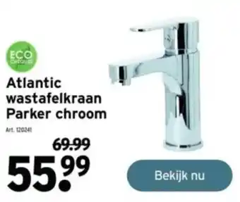 GAMMA Atlantic wastafelkraan Parker chroom aanbieding