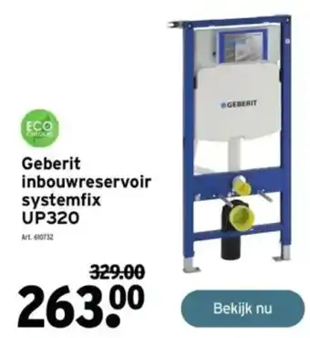GAMMA Geberit inbouwreservoir systemfix UP320 aanbieding