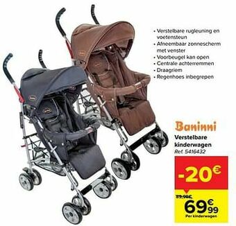 Verstelbare kinderwagen