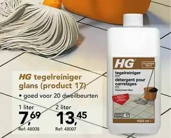 Hubo Hg tegelreiniger glans product 17 aanbieding