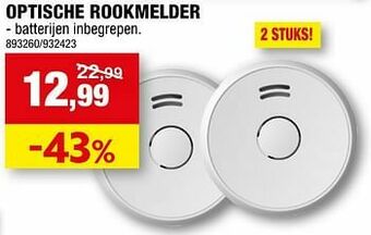 Hubo Optische rookmelder aanbieding