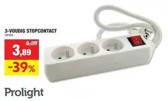 Hubo 3-voudig stopcontact aanbieding