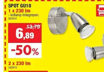 Hubo Spot gu10 1 x 230 lm aanbieding