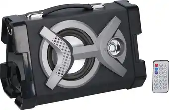 Dunlop draadloze speaker - bluetooth - fm-radio - draagbaar - 20 watt - zwart