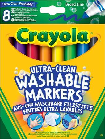 Bol.com Crayola ultra-clean viltstiften 8 stuks aanbieding