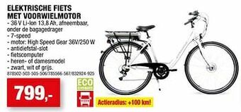 Hubo Elektrische fiets met voorwielmotor aanbieding