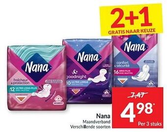 Intermarché Nana maandverband aanbieding