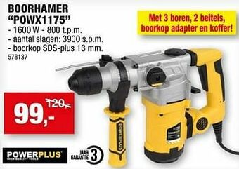 Hubo Powerplus boorhamer powx1175 aanbieding