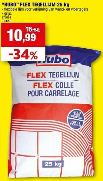 Hubo Hubo flex tegellijm aanbieding