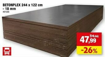 Hubo Betonplex aanbieding