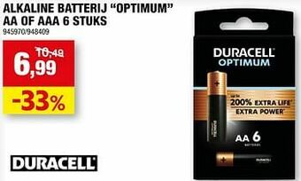 Hubo Alkaline batterij optimum aa of aaa aanbieding