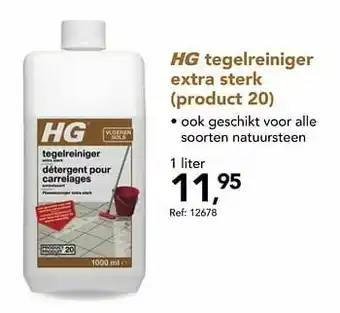 Hubo Hg tegelreiniger extra sterk product 20 aanbieding