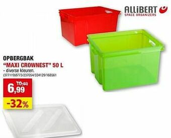 Hubo Opbergbak maxi crownest aanbieding