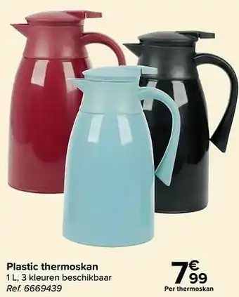 Plastic thermoskan