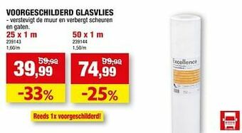 Hubo Voorgeschilderd glasvlies aanbieding