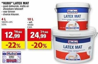 Hubo Hubo latex mat aanbieding