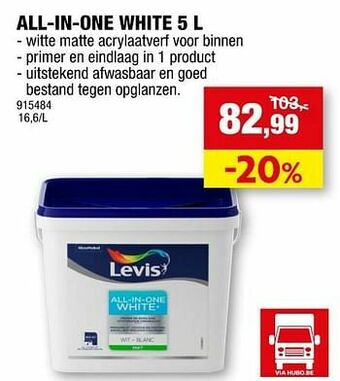 Hubo All-in-one white aanbieding