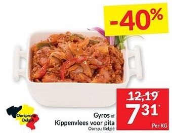 Intermarché Gyros of kippenvlees voor pita aanbieding