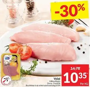 Intermarché Volaé kalkoenlapjes 1 kg aanbieding