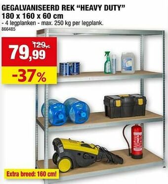 Hubo Gegalvaniseerd rek heavy duty aanbieding