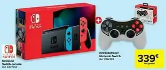 Nintendo switch-console + retrocontroller nintendo switch