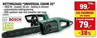 Hubo Bosch kettingzaag universal chain 35 aanbieding