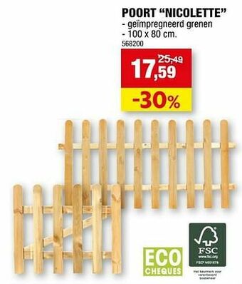Hubo Poort nicolette aanbieding