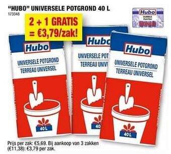 Hubo Hubo universele potgrond aanbieding