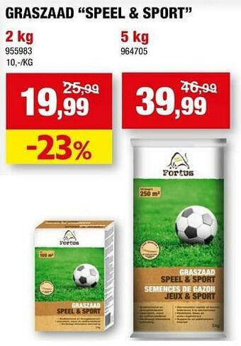 Hubo Graszaad speel + sport aanbieding
