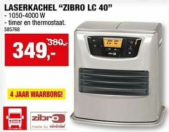 Hubo Laserkachel zibro lc 40 aanbieding