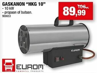 Hubo Eurom gaskanon hkg 10 aanbieding