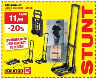 Steekwagen 315 x 250 mm - 40 kg
