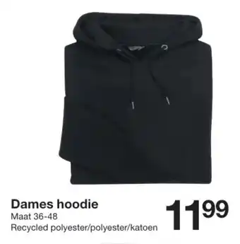 Zeeman Dames hoodie Maat 36-48 aanbieding