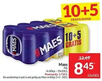 Intermarché Maes pils 15x33 cl aanbieding