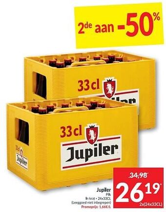Intermarché Jupiler pils aanbieding