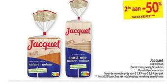 Intermarché Jacquet Toastbrood aanbieding