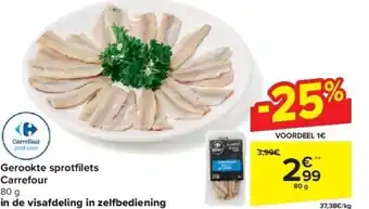 Carrefour Gerookte sprotfi lets carrefour aanbieding